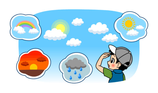 きみも天気予報ができちゃう!?　空を見れば明日の天気がわかる！